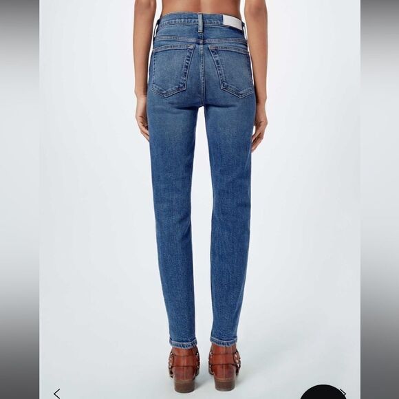 Re/Done Comfort Stretch High Rise Ankle Crop Jeans size 26, NWOT - Picture 4 of 11